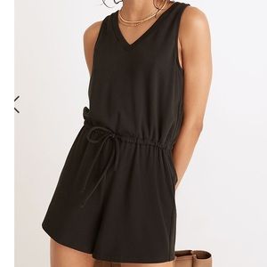 madewell drawstring romper